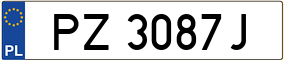 Truck License Plate
